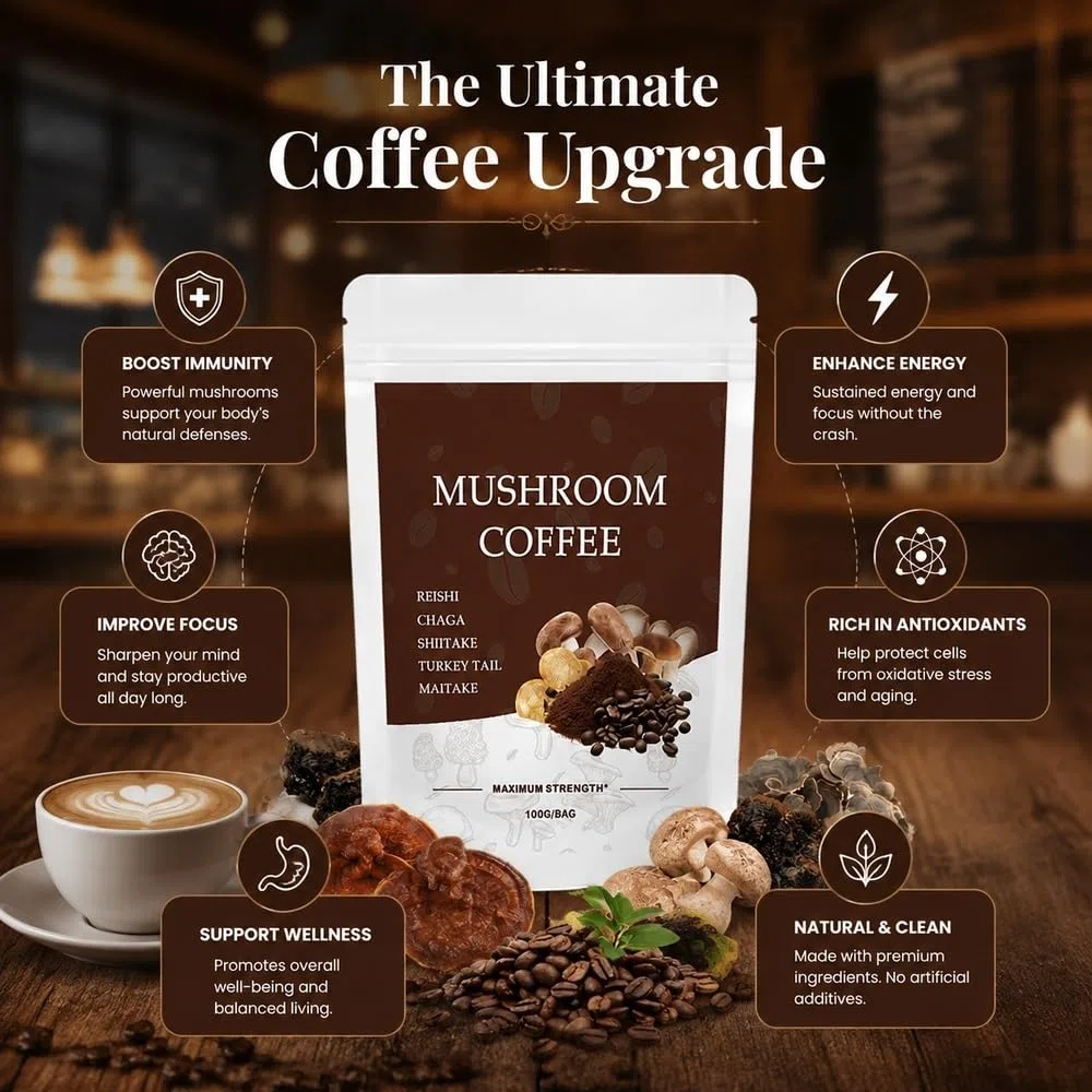 Klasyczna kawa espresso grzybowa wspomagająca odporność Mieszanka