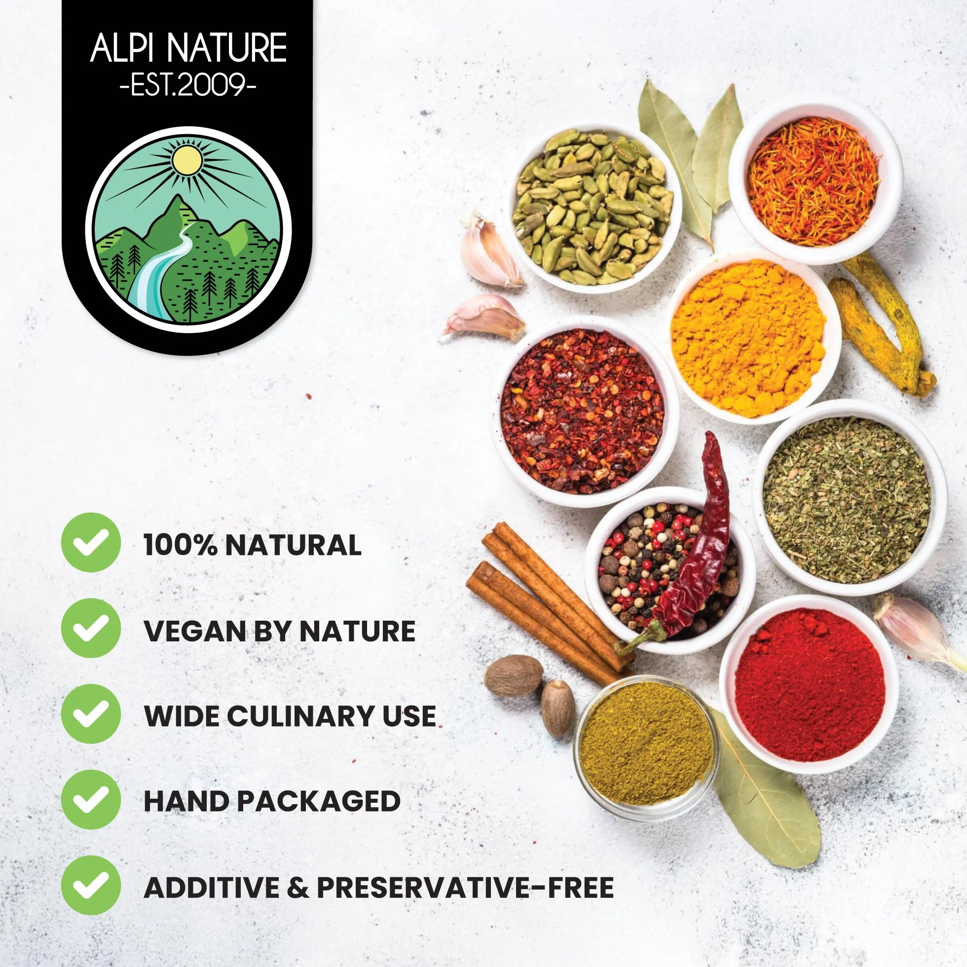 Alpi Nature Płatki Chili 250g, Suszone Papryczki Chili Capsicum Annuum, Ostre Płatki Chili do Gotowania
