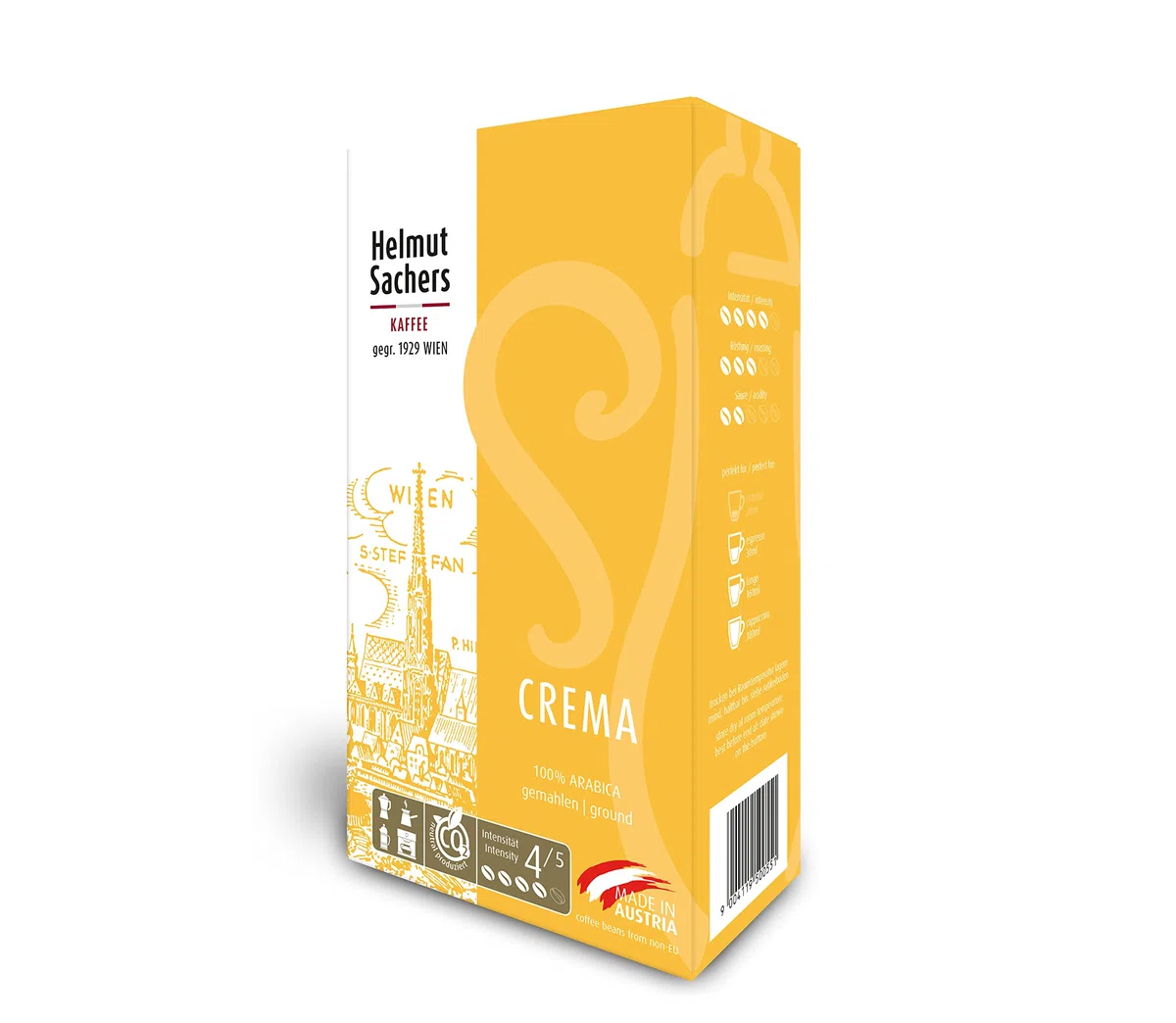 Helmut Sachers Kaffee Krem, mielony, 500 g