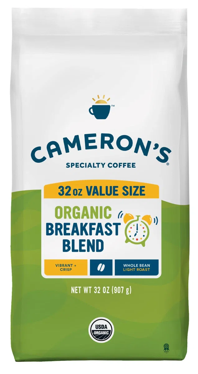 Cameron's Coffee organiczna kawa fasolowa, lekko palona, 100% arabika, worek 907 ml (1 opakowanie)