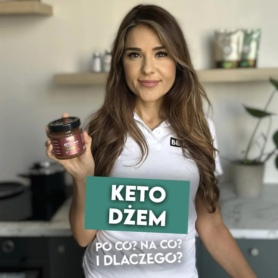 Keto Keto Jam – Very Strawberry 200g dżem niskowęglowodanowy, przyjazny dla keto, wegański, bezglutenowy, naturalny i całkowicie bezcukrowy