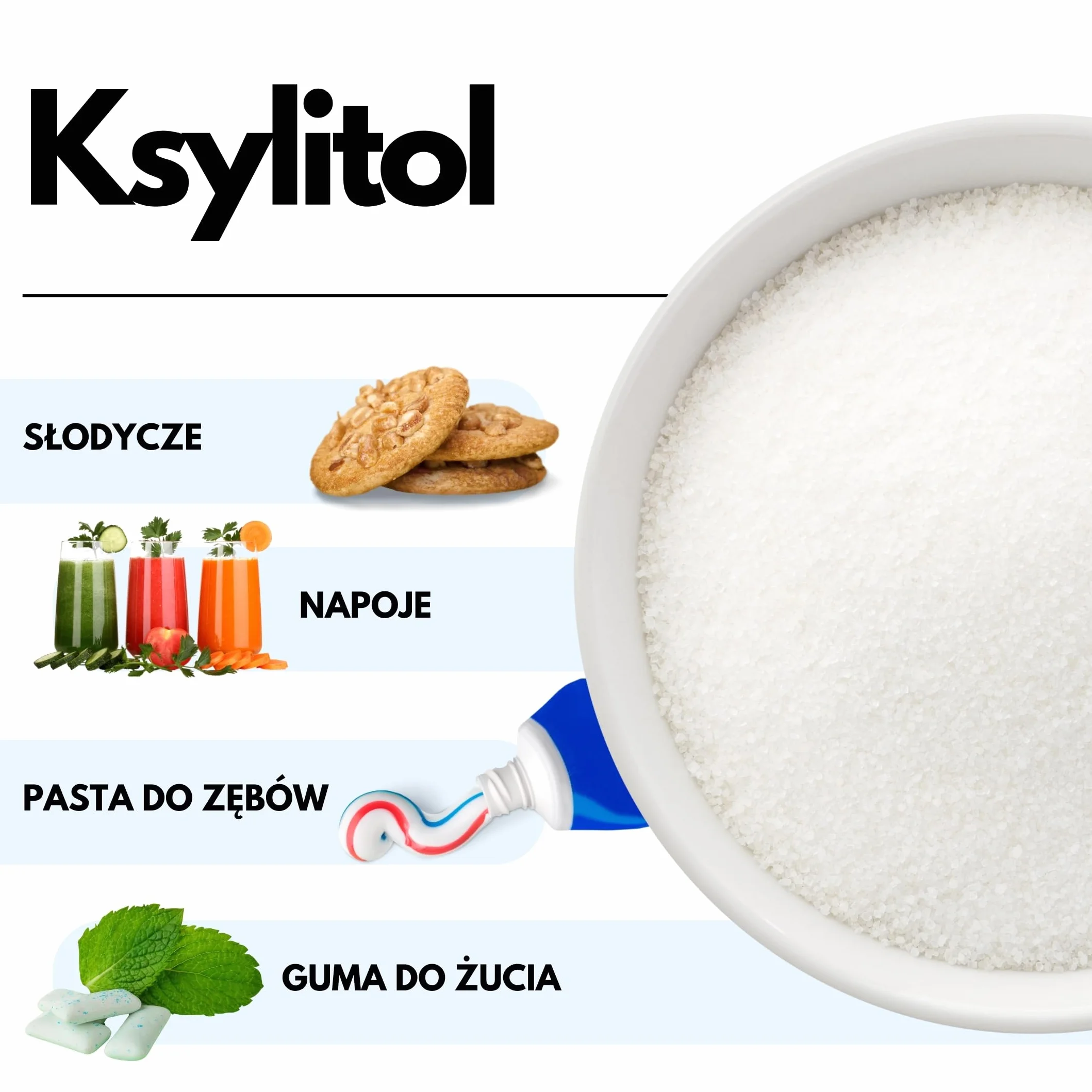 Saporepuro Naturalny KSYLITOL z brzozy 200 g - Naturalny zamiennik cukru - Idealny do deserów i napojów