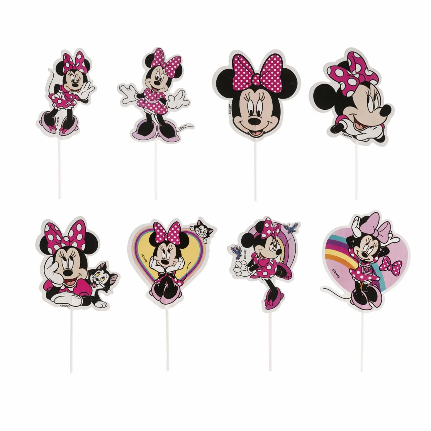 dekora - Zestaw do Robienia i Dekorowania Babeczek Myszki Minnie z Papieru - 8 Modeli 16 Jednostek