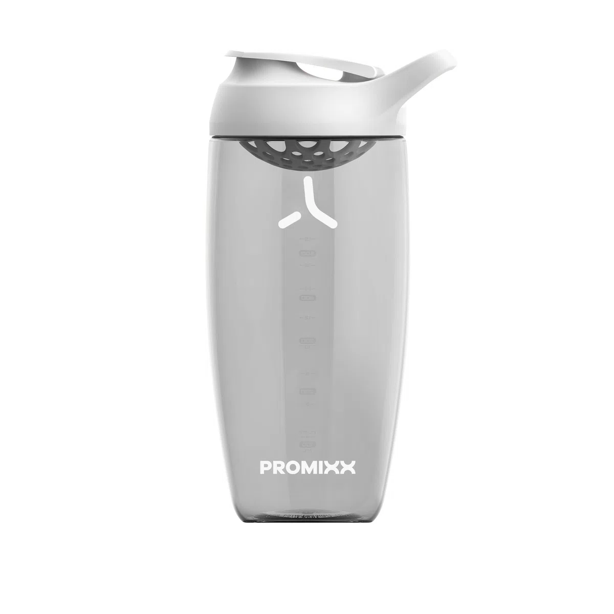 Promixx PURSUIT Protein Shaker Bottle New Edition – sportowe butelki premium na mieszanki białkowe i koktajle suplementowe, łatwe czyszczenie, trwały kubek proteinowy, 700 ml, ceramiczny biały
