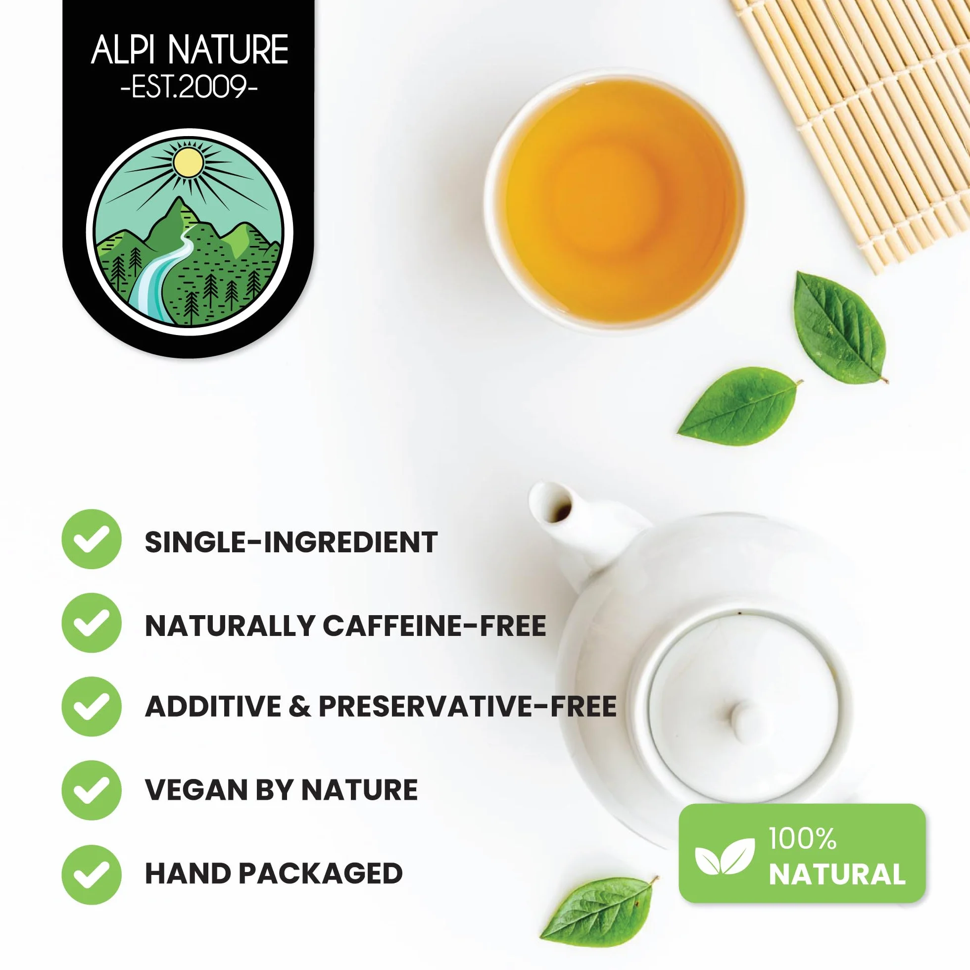 Alpi Nature Herbata z Hibiskusa 250g, Suszone Całe Kwiaty Hibiskusa z Płatkami, Herbata Liściasta