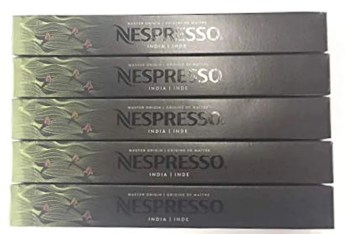 NESPRESSO ORYGINALNY India Arabica & Robusta kawa ciemno palona z Indii | idealna do espresso i lungo | kompatybilna z oryginalnymi ekspresami na kapsułki | 50 kapsułek kawy