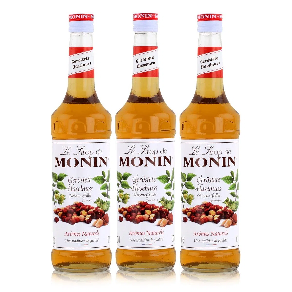 Monin Syrop prażony orzech laskowy (3 x 0,7 l)