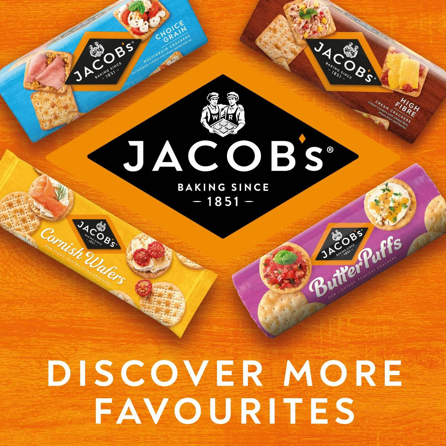 Jacob's krakersy kremowe, 200 g
