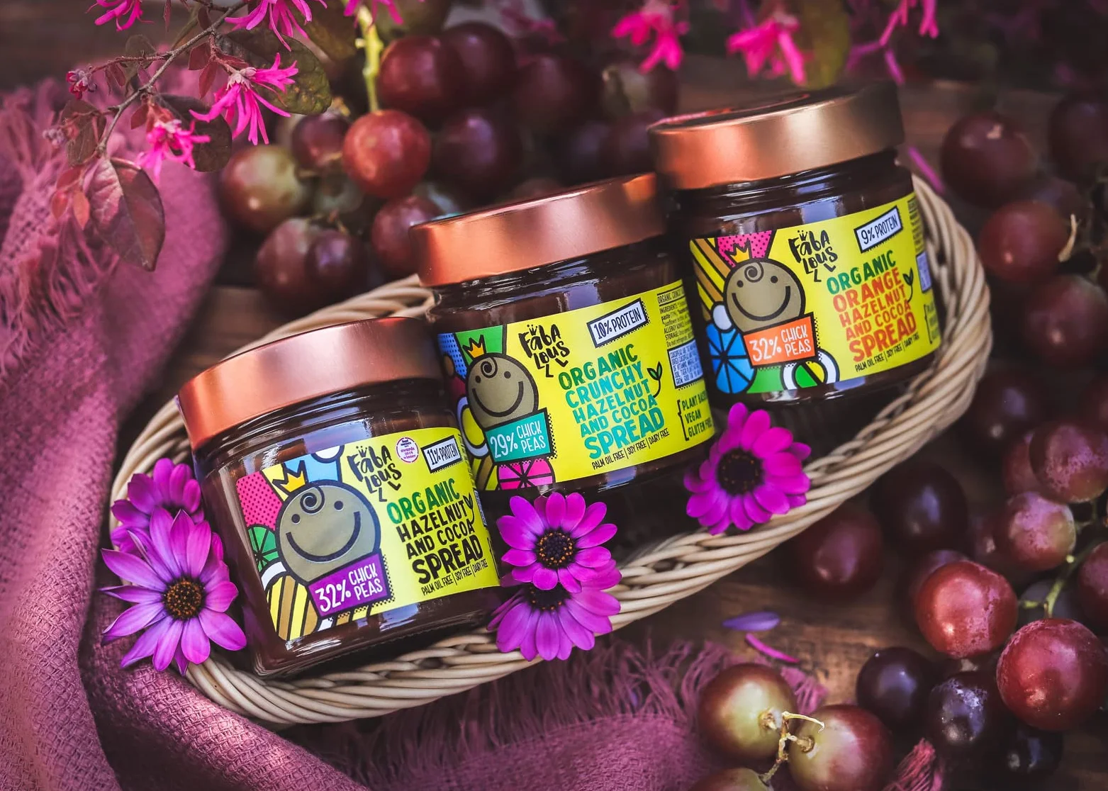 Fabalous Crunchy Hazelnut and Cocoa Chickpea Spread (200g)