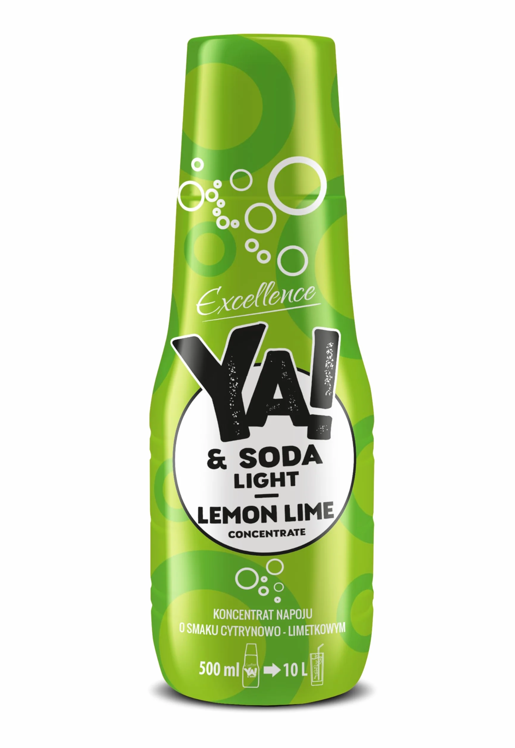 YA!&SODA LIGHT Koncentrat napoju o smaku cytrynowo-limetkowym 500 ml