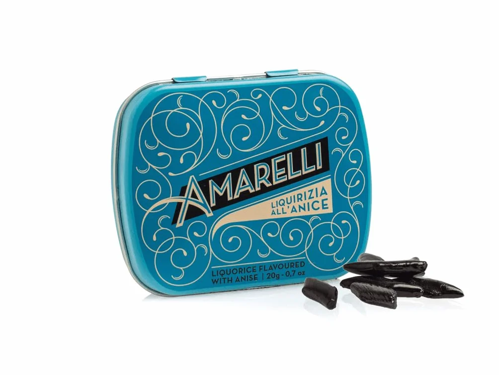 Amarelli Laurierdrop blikje anijs Chicchi
