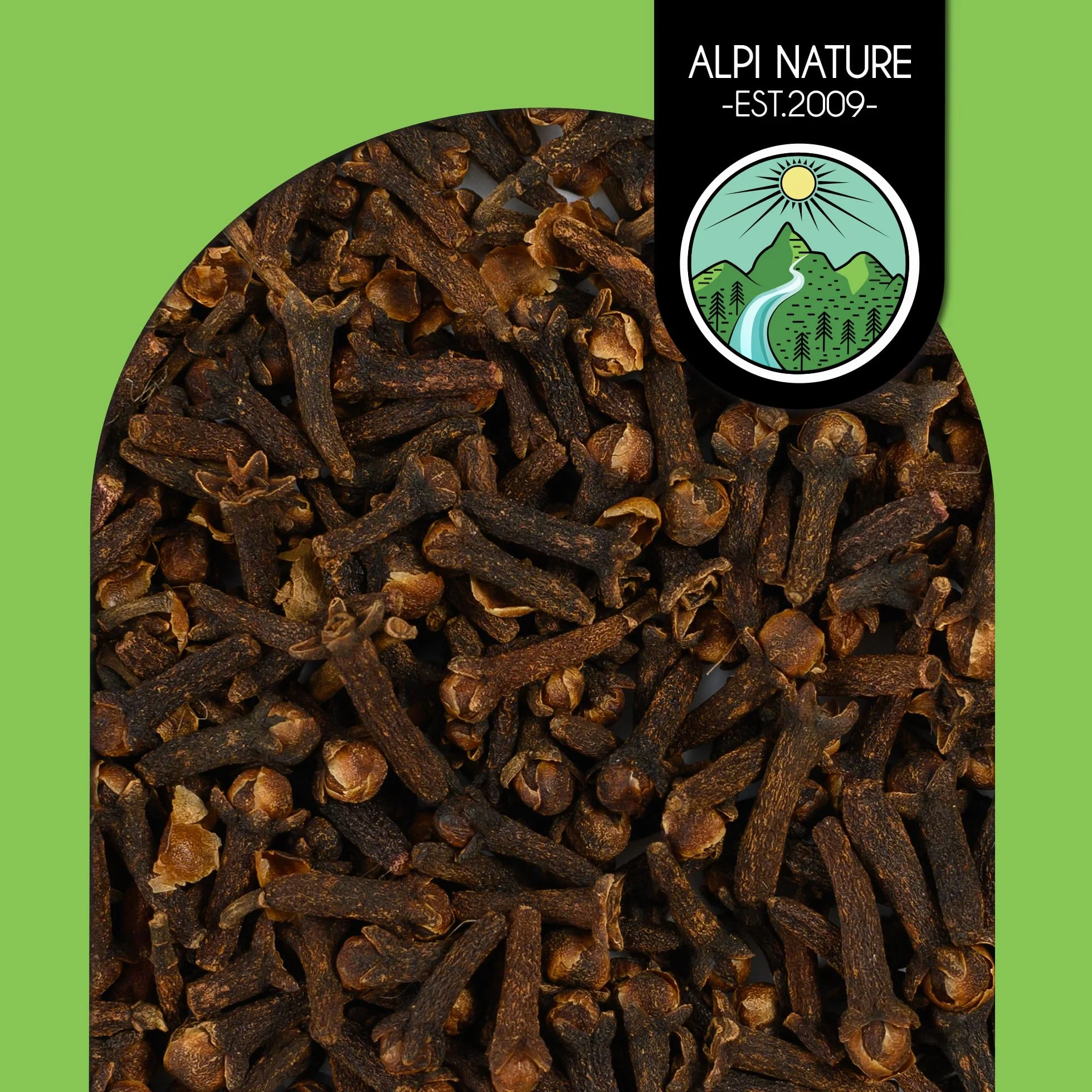 Alpi Nature Goździki Całe 125g, Suszone Całe Pąki Goździków, Przyprawa Goździki do Gotowania