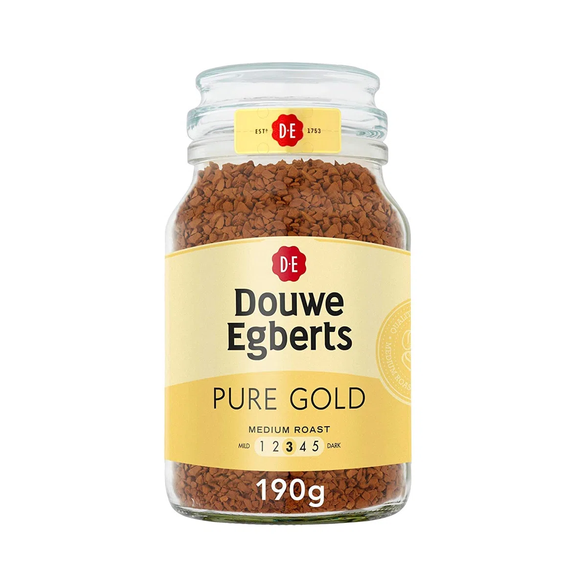 Douwe Egberts Czyste złoto średnie pieczenie kawa (190 g) - opakowanie 2 szt.
