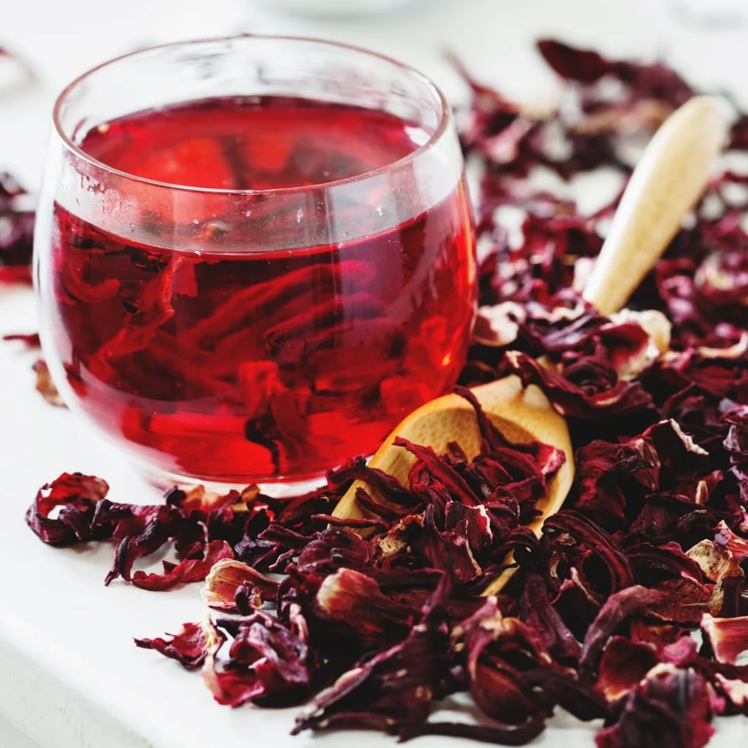 Alpi Nature Herbata z Hibiskusa 250g, Suszone Całe Kwiaty Hibiskusa z Płatkami, Herbata Liściasta
