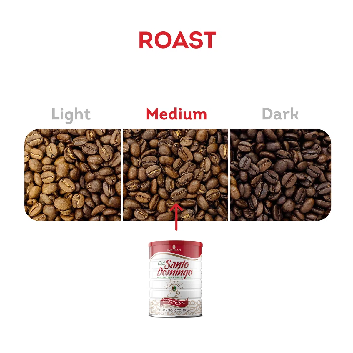 Café Santo Domingo, puszka 300 ml, kawa mielona, średnia palona – produkt z Dominikany (1 opakowanie)