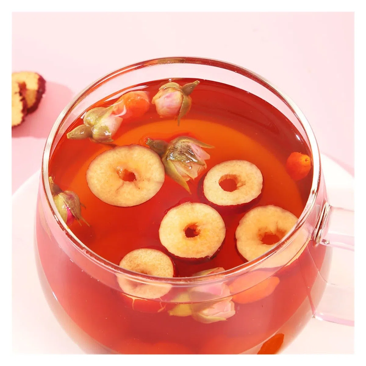 Herbata Różowo-Brązowa, Imbirowa i Jujube 150g (10 Torebek)(2pcs)