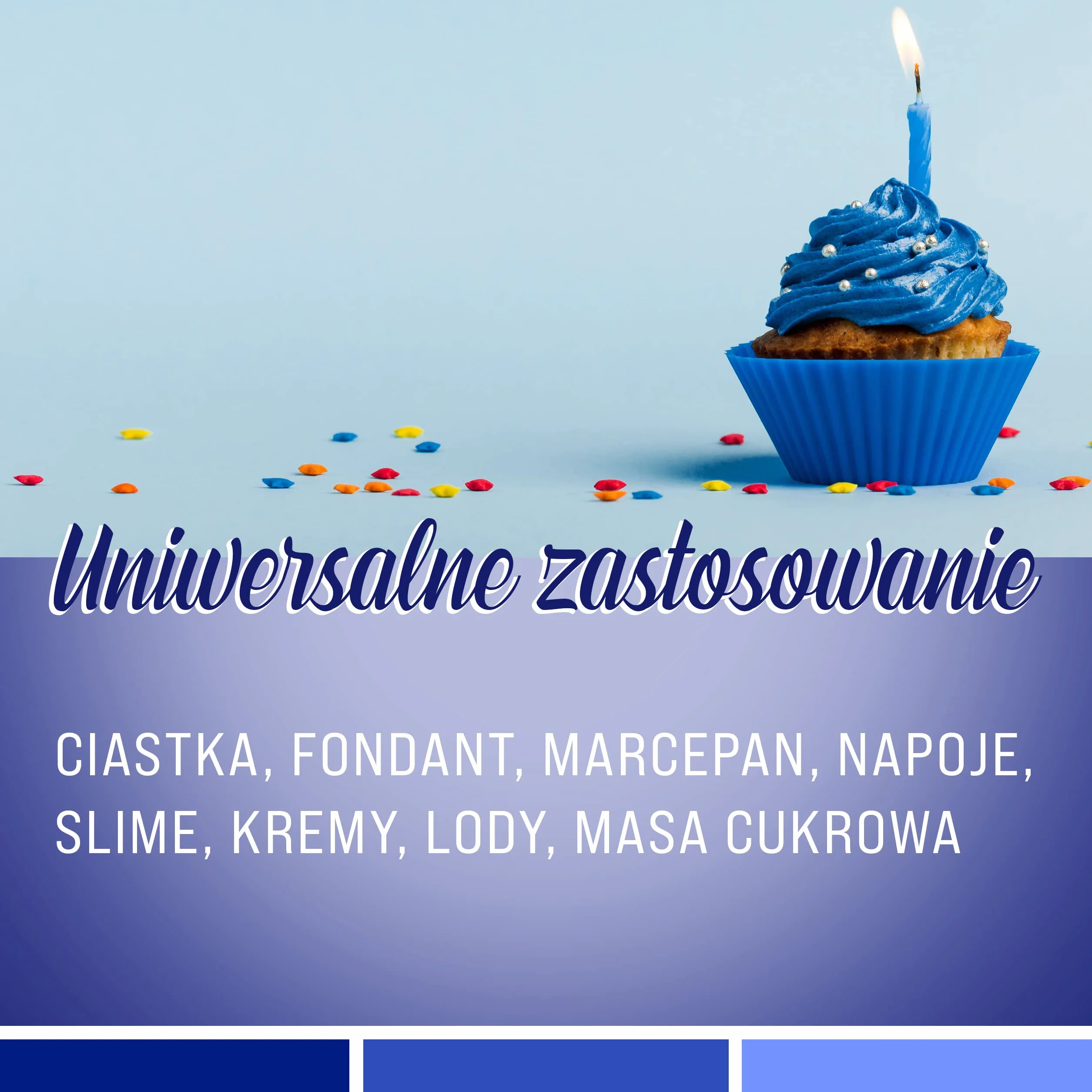 Belissia barwnik spożywczy niebieski 10ml wysoce skoncentrowany barwnik, wyprodukowany w DE bez cukru, płynny, do barwienia napojów, ciast, ciast, polew i wielu innych.