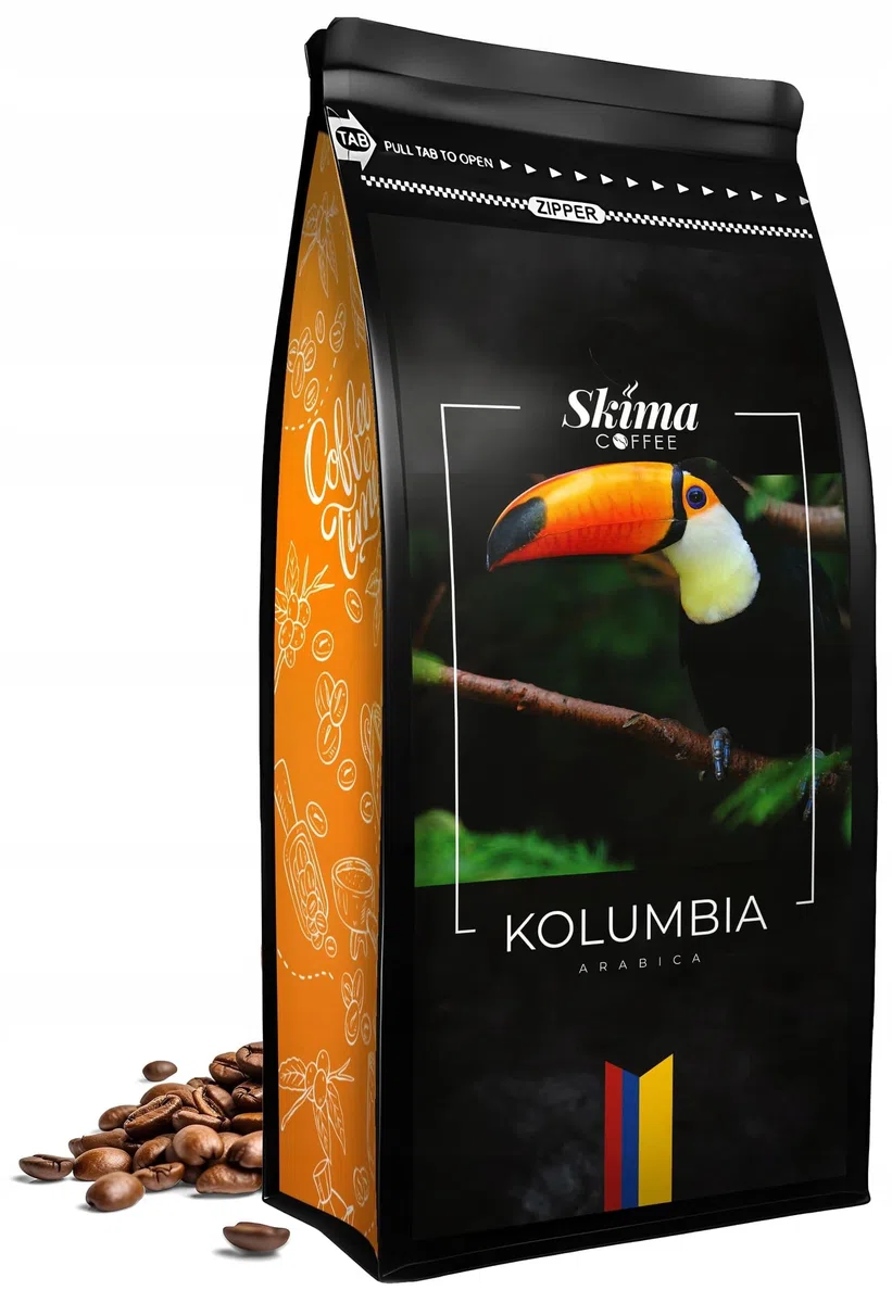 Kawa ziarnista 1kg x3 BRAZYLIA/KOLUMBIA/ITALIA COMO Świeża