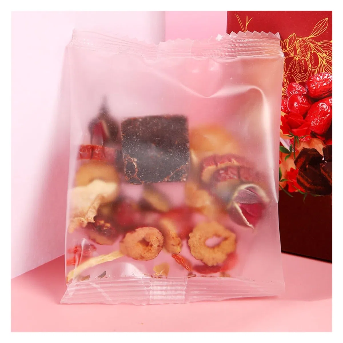 Herbata Różowo-Brązowa, Imbirowa i Jujube 150g (10 Torebek)(2pcs)