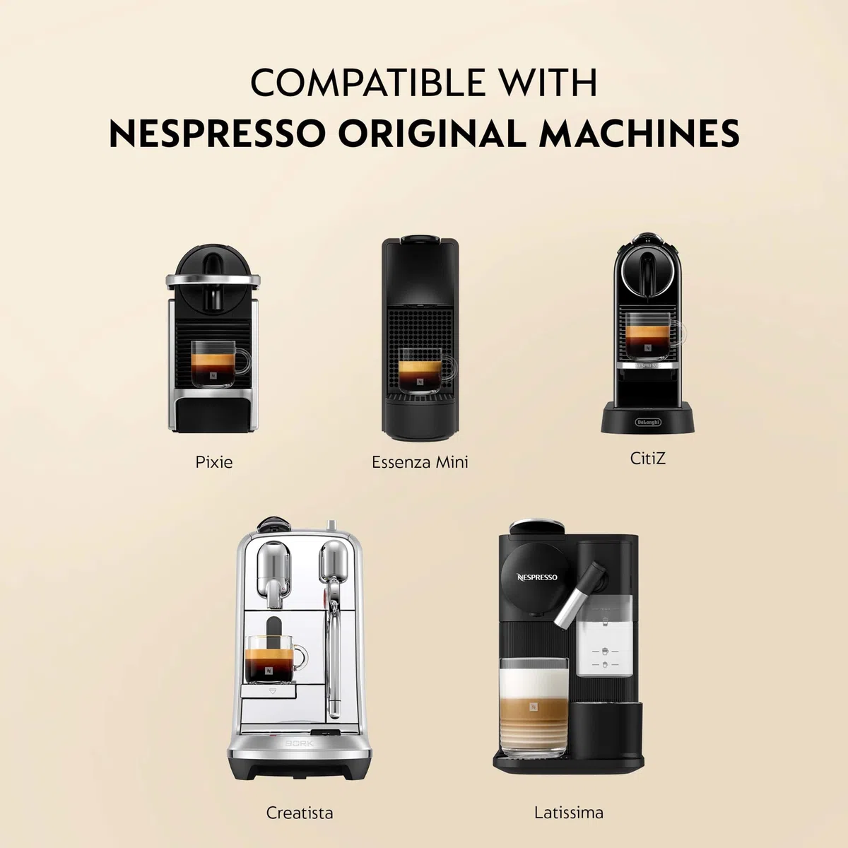 Nespresso Capsules Original Line, Livanto, średnia palona kawa espresso, 50 szt. kapsułek do kawy