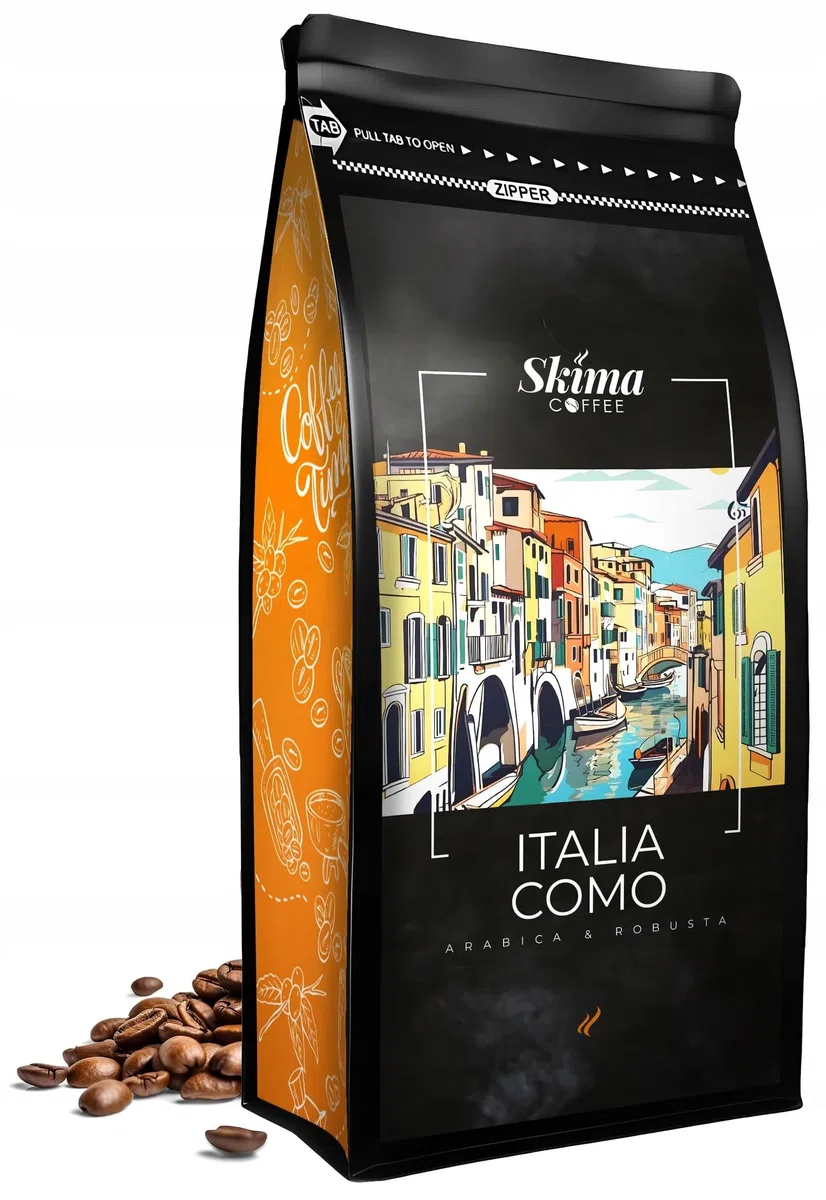 Kawa ziarnista 1kg x3 BRAZYLIA/KOLUMBIA/ITALIA COMO Świeża