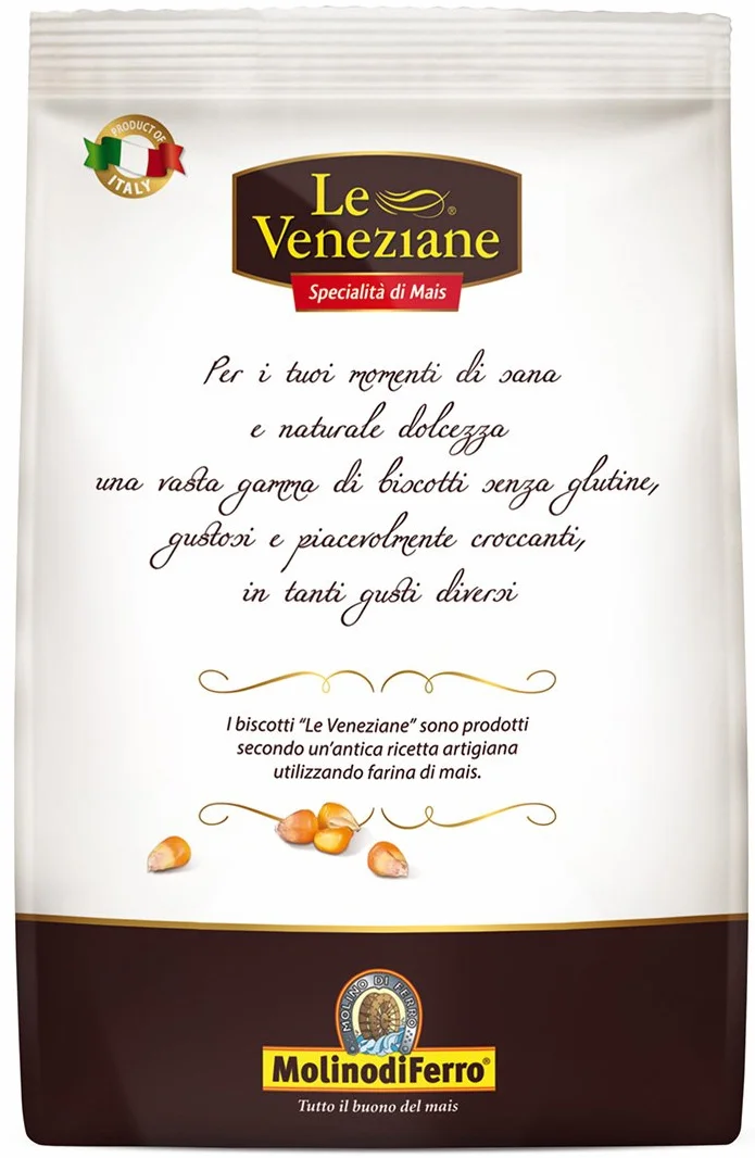 Ciasteczka bezglutenowe kokosowe włoskie kruche 250g Le Veneziane kruche