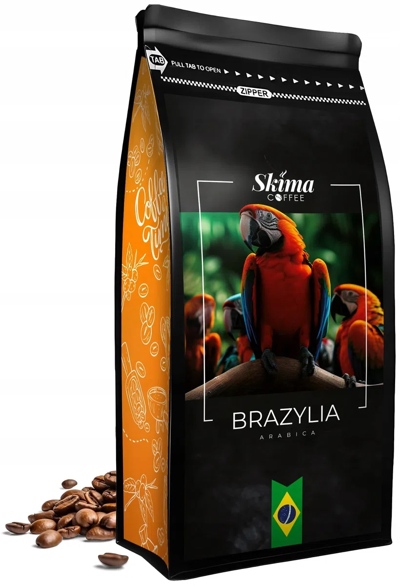 Kawa ziarnista 1kg x3 BRAZYLIA/KOLUMBIA/ITALIA COMO Świeża
