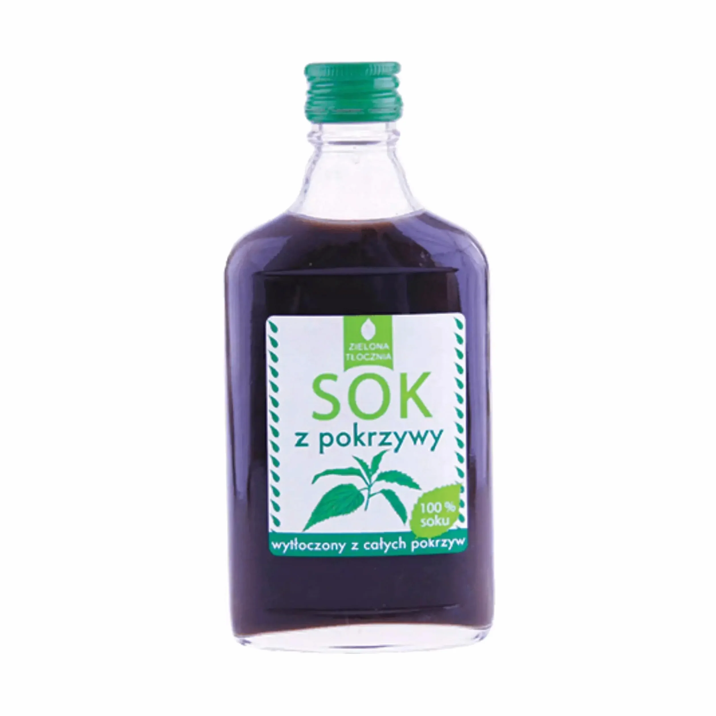 Sok z pokrzywy wytłoczony z całych pokrzyw 100% 200ml Zielona tłocznia