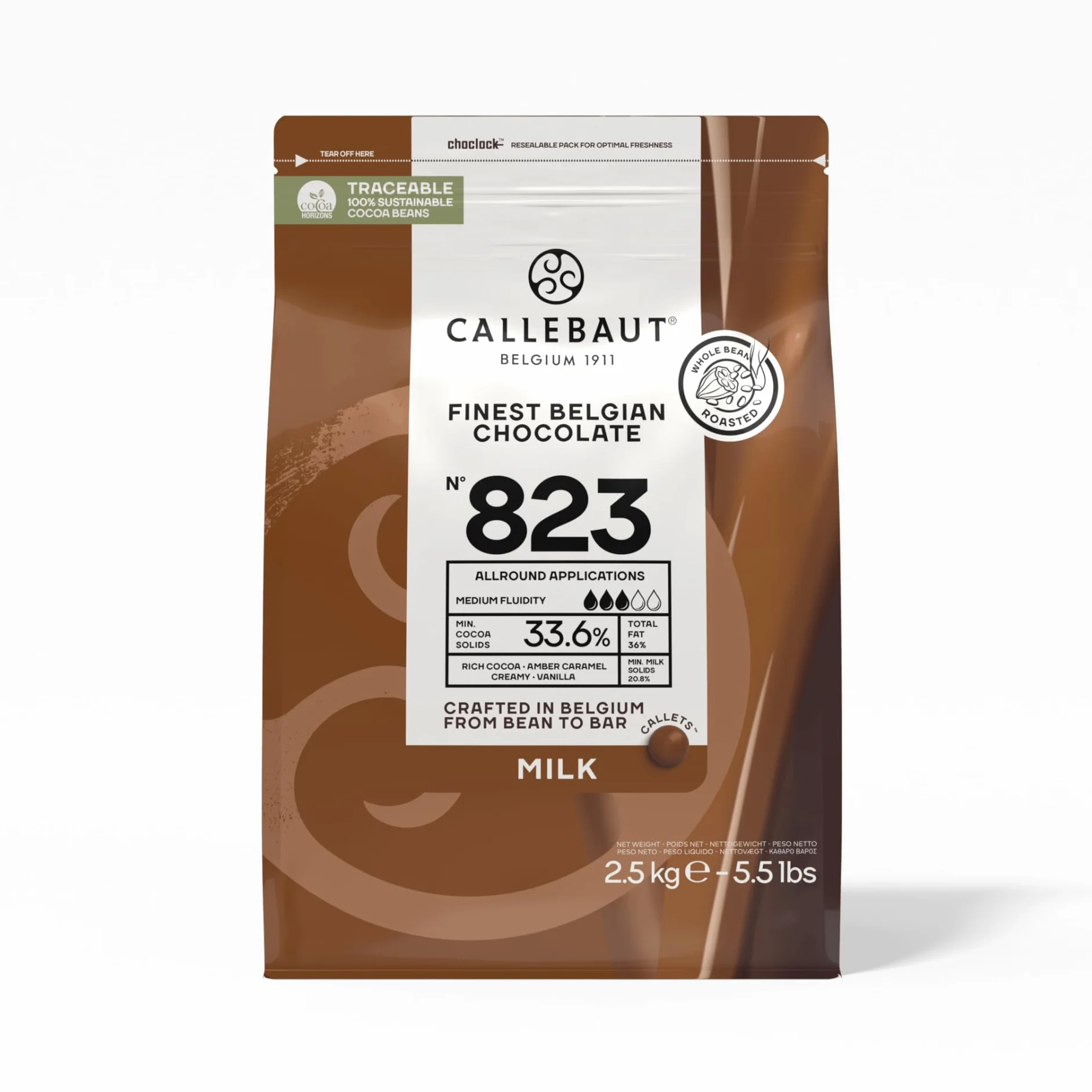 Callebaut Czekolada mleczna 823 2,5 kg (Callets)