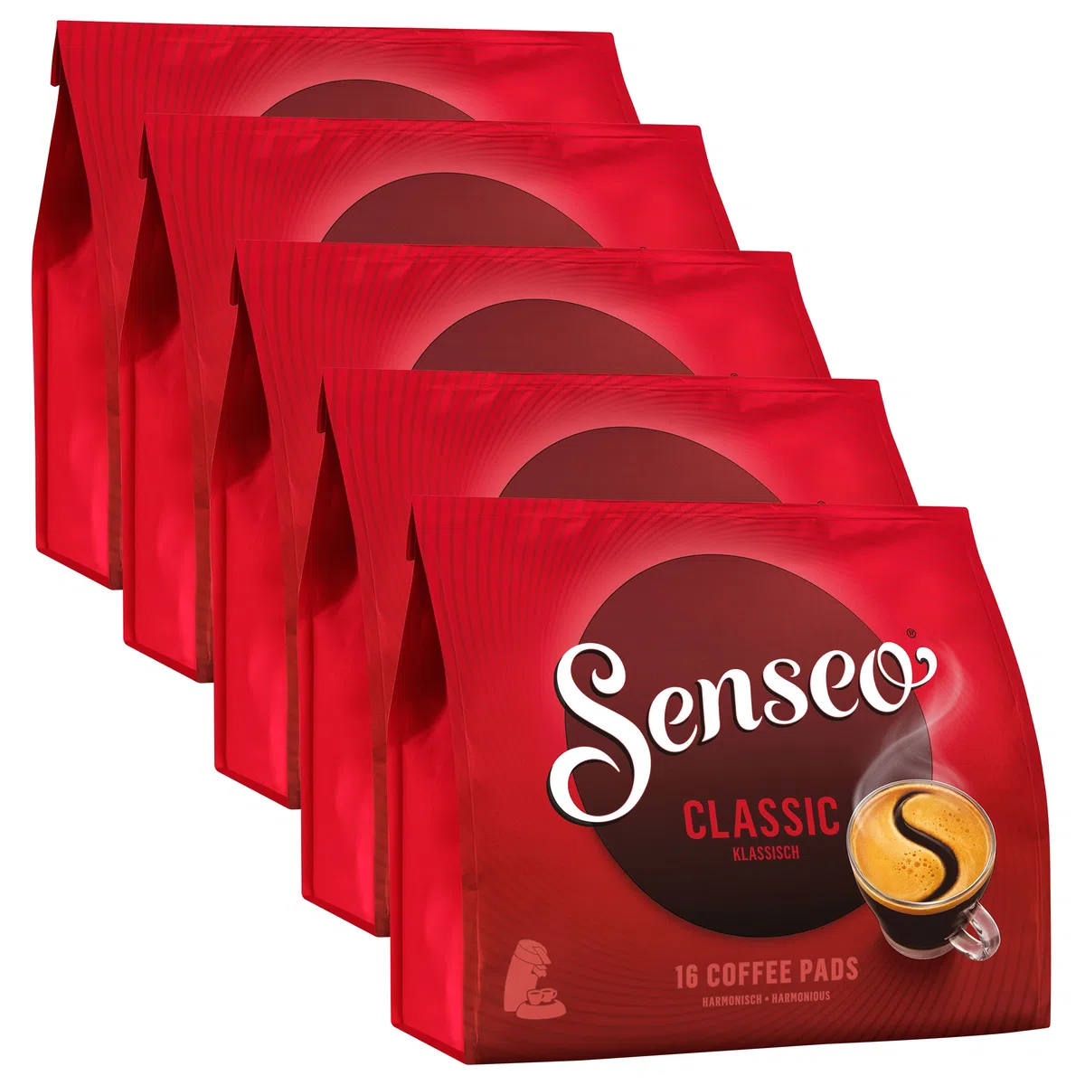 Senseo Classic, 16 saszetek do kawy, 5 szt. (5 x 111 g)