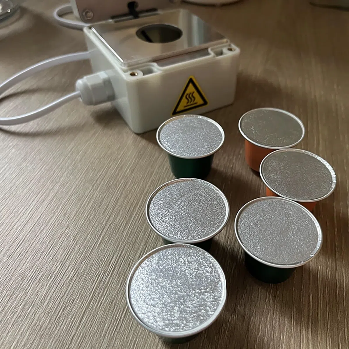 Maszyna do zgrzewania kapsułek kawy, folia zgrzewająca z folii aluminiowej, wielokrotnego użytku, adapter konwertera do espresso