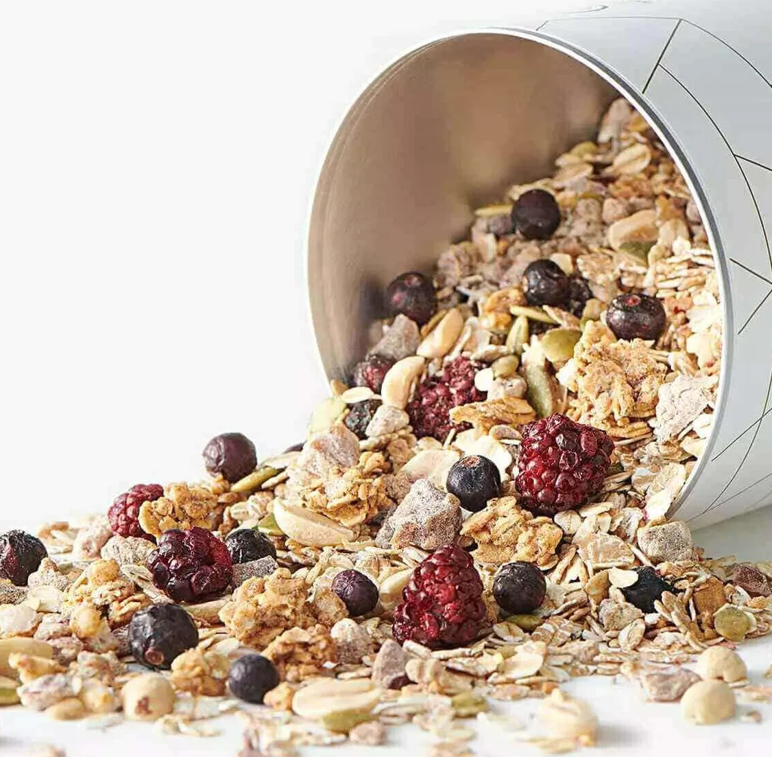 OneDayMore Musli Codzienne | 500 g | Bez dodatku cukru | Z liofilizowanymi owocami i orzeszkami ziemnymi | Wysoka zawartość błonnika | Idealne na zdrowe śniadanie