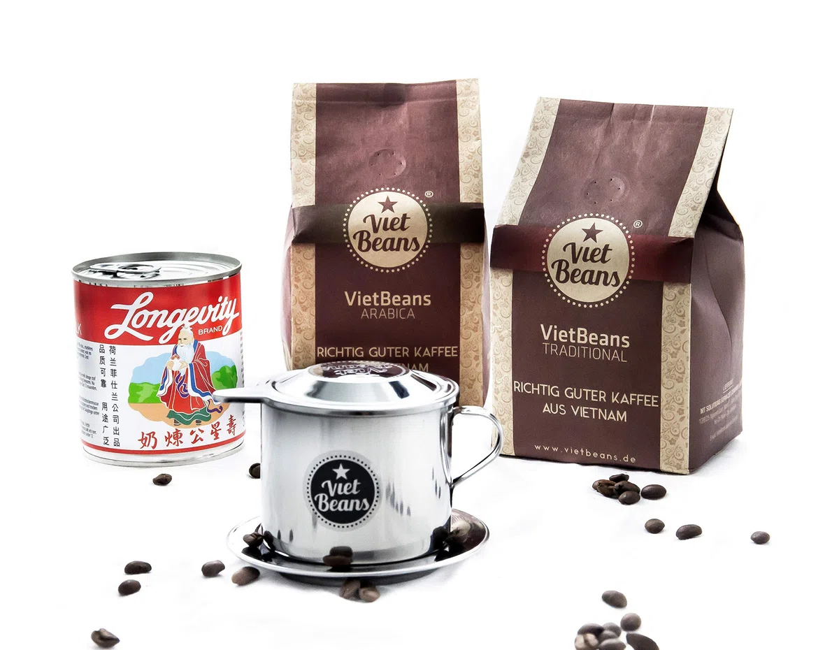 Wietnamski zestaw startowy do kawy VietBeans – 100% Arabica i tradycjonalny – całe ziarna kawy – kawa Vietnam – wysokiej jakości kawa wietnamska